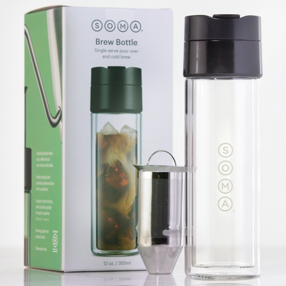 🆕 Brew Bottle SOMA Hot Cold Double Wall 12 oz BPA